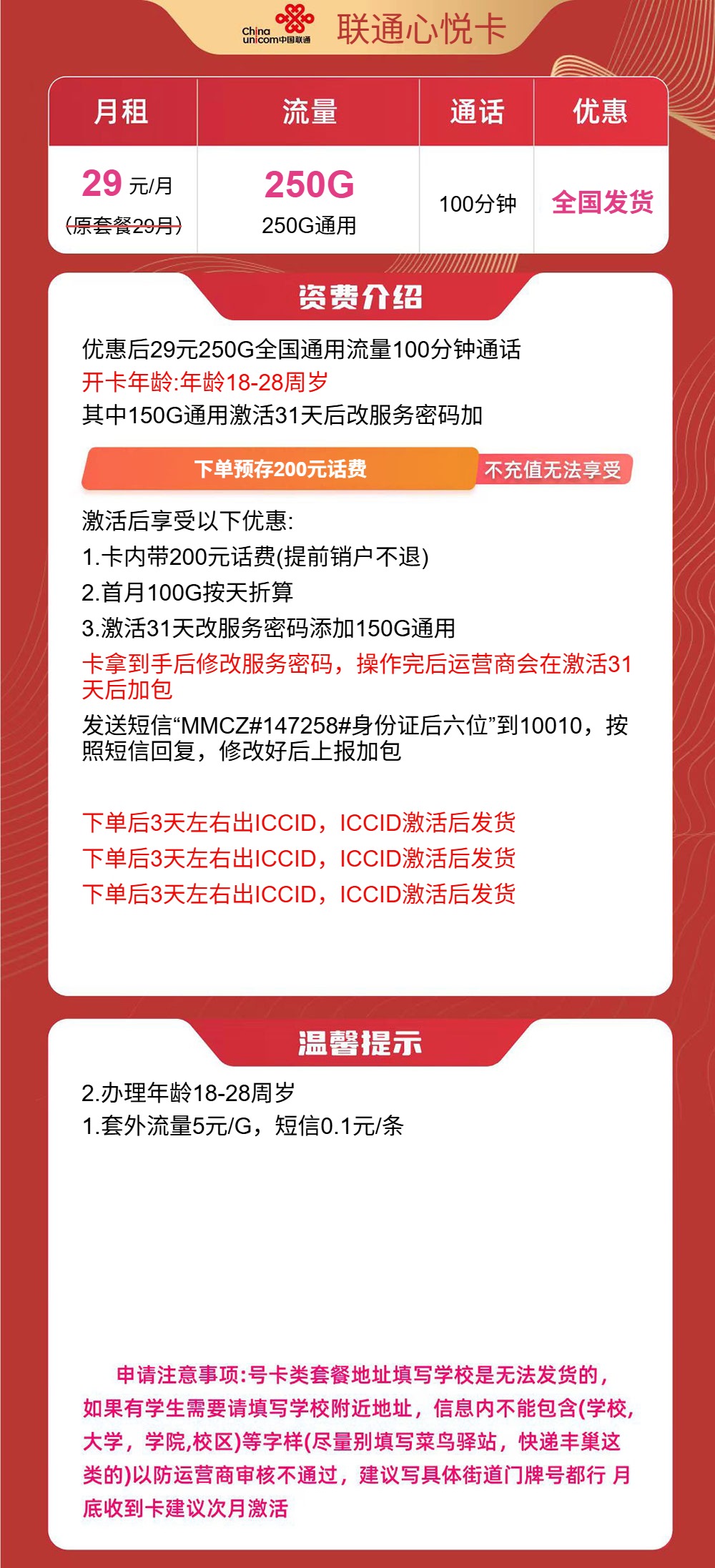 套餐海报